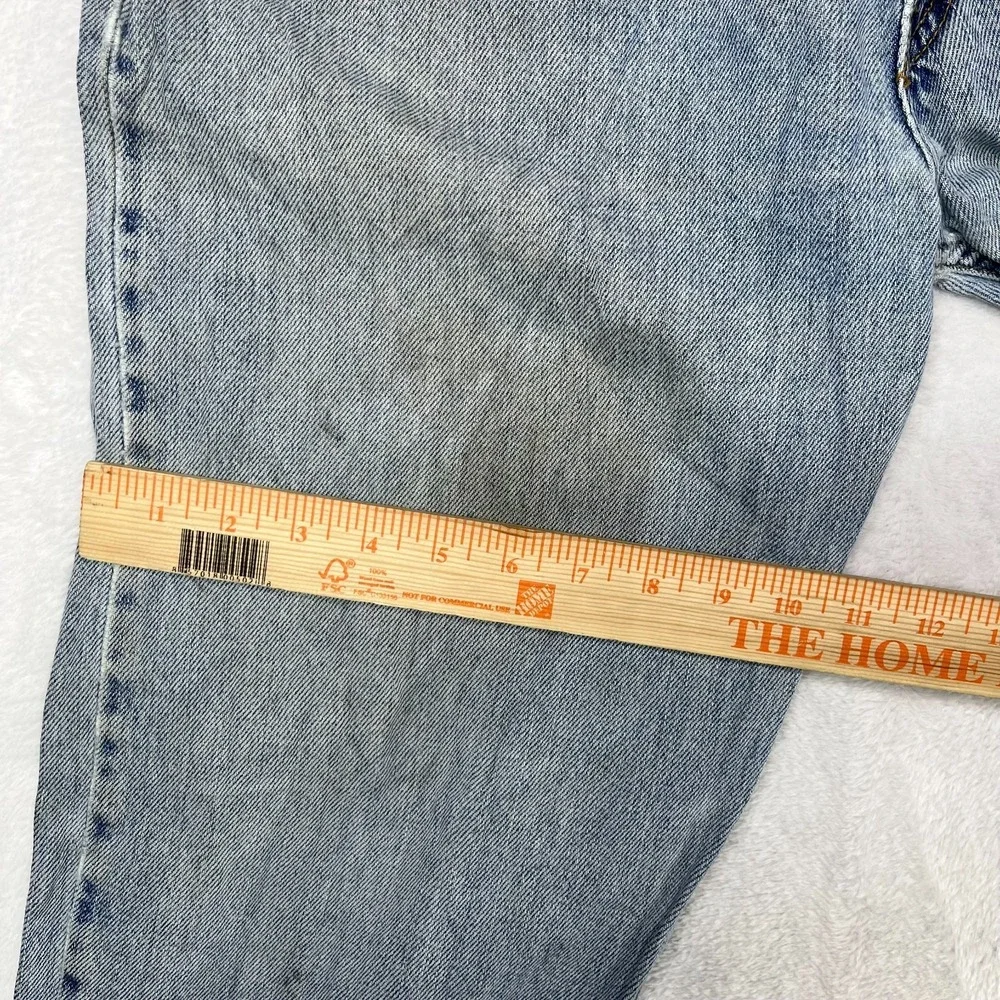 Levi's 505 Straight Leg Jeans Men's 34X31 Blue Denim Pockets Zip‎ Fly - Flaws